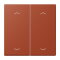 Jung Wippe, mit Pfeilsymbolen für Taster 2fach, Serie LS, locre rouge LC102P232