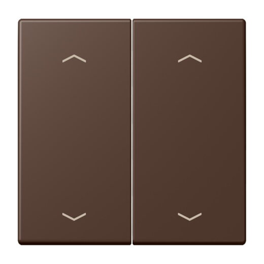 Jung Wippe, mit Pfeilsymbolen für Taster 2fach, Serie LS, terre dombre br?lée 31 LC102P239