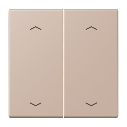 Jung Wippe, mit Pfeilsymbolen für Taster 2fach, Serie LS, ombre br?lée claire LC102P240