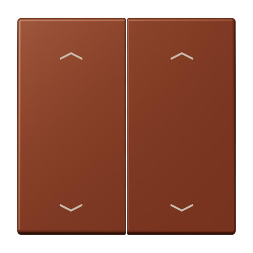 Jung Wippe, mit Pfeilsymbolen für Taster 2fach, Serie LS, terre sienne br?lée 59 LC102P247