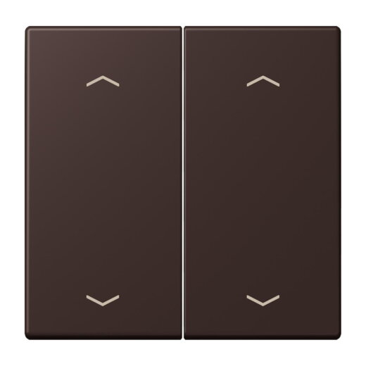 Jung Wippe, mit Pfeilsymbolen für Taster 2fach, Serie LS, terre d?ombre br?lée 59 LC102P252