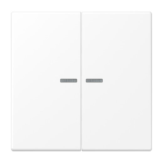 Jung HOME Taster 2fach, Serie LS, schneeweiß matt BTLS17102WWM