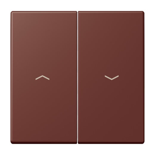 Jung Wippe 2fach, mit Pfeilsymbolen, Serie LS, terre sienne br?lée 31 LC995P235