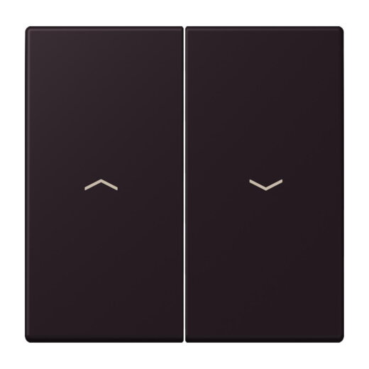 Jung Wippe 2fach, mit Pfeilsymbolen, Serie LS, noir divoire LC995P248