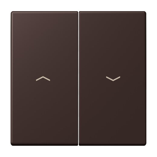 Jung Wippe 2fach, mit Pfeilsymbolen, Serie LS, terre d?ombre br?lée 59 LC995P252