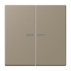 Jung HOME Taster 2fach, Serie LS, ombre naturelle moyenne...