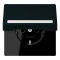Jung SCHUKO Steckdose, 16 A 250 V ~, mit Schriftfeld, Serie LS, noir d LC1520BFNAKL248