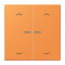 Jung HOME Taster 2fach, mit Pfeilsymbolen, Serie LS, orange clair BTLC17102P225