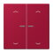 Jung HOME Taster 2fach, mit Pfeilsymbolen, Serie LS, rouge carmin BTLC17102P229