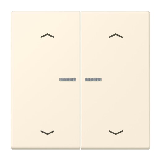 Jung HOME Taster 2fach, mit Pfeilsymbolen, Serie LS, blanc ivoire BTLC17102P245
