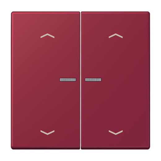 Jung HOME Taster 2fach, mit Pfeilsymbolen, Serie LS, le rubis BTLC17102P255