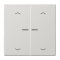 Jung HOME Taster 2fach, mit Pfeilsymbolen, Duroplast, Serie LS, lichtgrau BTLS17102PLG