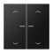 Jung HOME Taster 2fach, mit Pfeilsymbolen, Serie LS, graphitschwarz matt BTLS17102PSWM