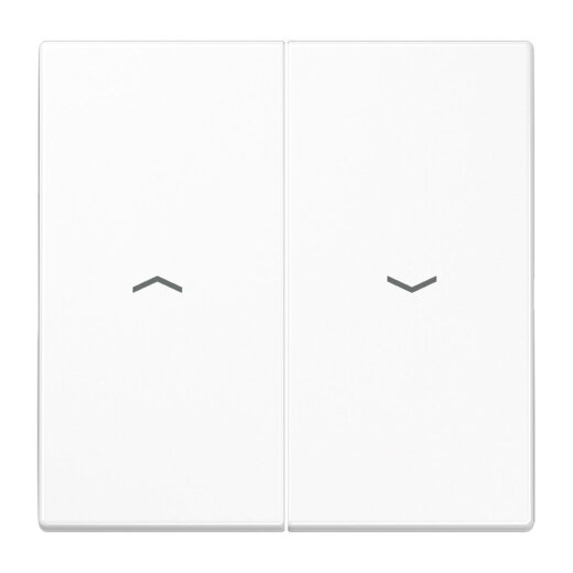 Jung Wippe, mit Pfeilsymbolen für Taster 2fach, Duroplast antimikrobiell, Serie LS, alpinweiß SPLS102PWW