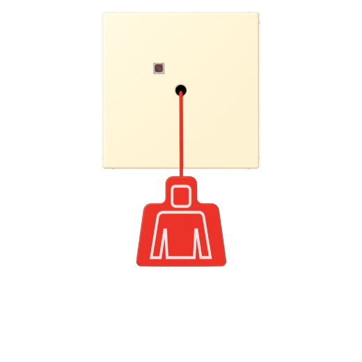 Jung Notrufsystem Zugtaster, Serie LS, blanc NRSLC0834ZT201