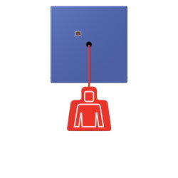 Jung Notrufsystem Zugtaster, Serie LS, bleu outremer 31...