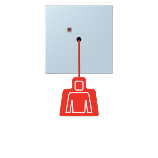 Jung Notrufsystem Zugtaster, Serie LS, outremerclair NRSLC0834ZT208