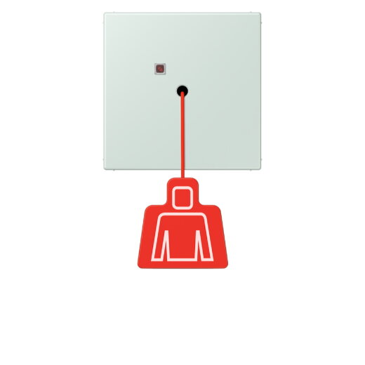 Jung Notrufsystem Zugtaster, Serie LS, céruléen pale NRSLC0834ZT215