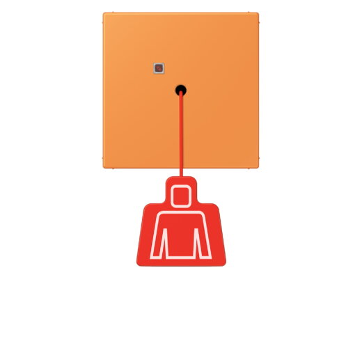 Jung Notrufsystem Zugtaster, Serie LS, orange clair NRSLC0834ZT225