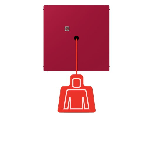 Jung Notrufsystem Zugtaster, Serie LS, rouge carmin NRSLC0834ZT229