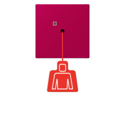 Jung Notrufsystem Zugtaster, Serie LS, rouge rubia...