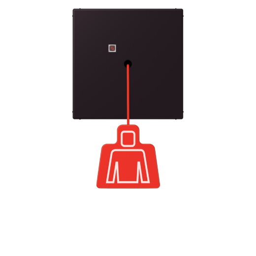 Jung Notrufsystem Zugtaster, Serie LS, noir divoire NRSLC0834ZT248