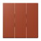 Jung Wippe 3fach, Thermoplast lackiert, Serie LS, locre rouge LC993BF232