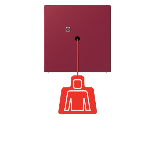 Jung Notrufsystem Zugtaster, Serie LS, le rubis NRSLC0834ZT255
