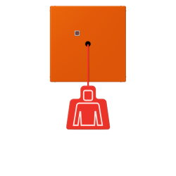 Jung Notrufsystem Zugtaster, Serie LS, orange vif...