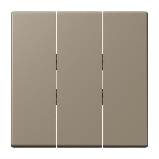 Jung Wippe 3fach, Thermoplast lackiert, Serie LS, ombre naturelle moyenne LC993BF242