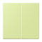 Jung LB-Management Taster 2fach, Duroplast lackiert, Serie LS, vert jaune clair LC1702222