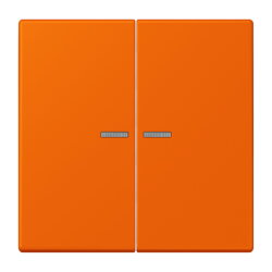 Jung Wippe 2fach mit Lichtleiter, Serie LS, orange...