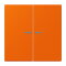 Jung Wippe 2fach mit Lichtleiter, Serie LS, orange LC995KO5224