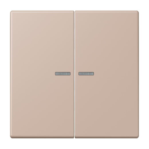 Jung Wippe 2fach mit Lichtleiter, Serie LS, ombre br?lée claire LC995KO5240