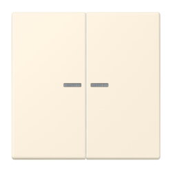 Jung Wippe 2fach mit Lichtleiter, Serie LS, blanc ivoire...