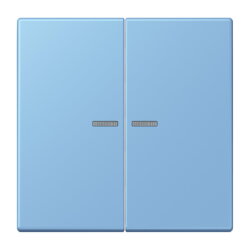 Jung Wippe 2fach mit Lichtleiter, Serie LS, bleu...