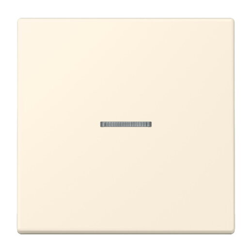 Jung Wippe 1fach mit Lichtleiter, Serie LS, blanc ivoire LC990KO5245