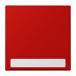 Jung Wippe 1fach, mit Schriftfeld, Serie LS, rouge...