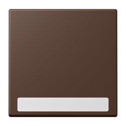 Jung Wippe 1fach, mit Schriftfeld, Serie LS, terre dombre...