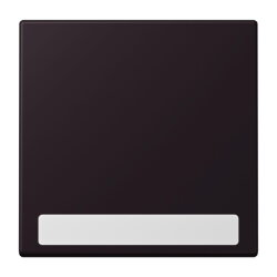 Jung Wippe 1fach, mit Schriftfeld, Serie LS, noir divoire...