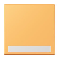 Jung Wippe 1fach, mit Schriftfeld, Serie LS, ocre jaune...