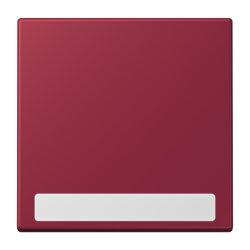 Jung Wippe 1fach, mit Schriftfeld, Serie LS, le rubis...