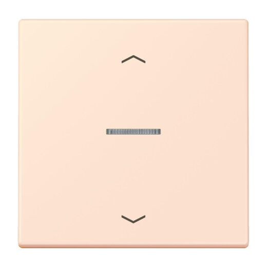 Jung Wippe mit Lichtleiter, mit Pfeilsymbolen für Taster 1fach, Serie LS, orange pâle LC101KO5P226