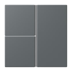 Jung Tastensatz 3fach, F40, Serie LS, gris foncé...