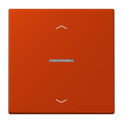 Jung Wippe mit Lichtleiter, mit Pfeilsymbolen für Taster 1fach, Serie LS, rouge vermillon 59 LC101KO5P244