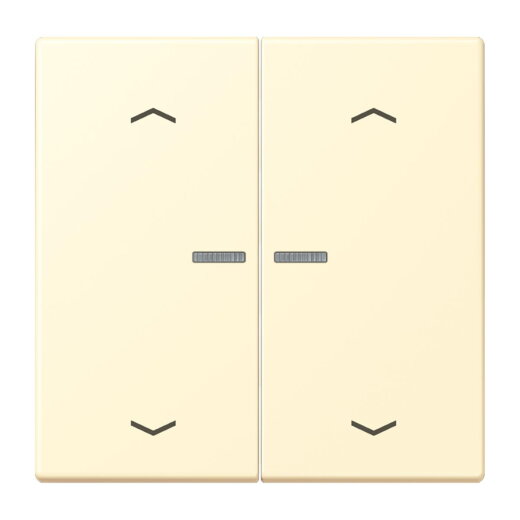 Jung Wippe mit Lichtleiter, mit Pfeilsymbolen für Taster 2fach, Serie LS, blanc LC102KO5P201