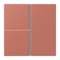 Jung Tastensatz 3fach, F40, Serie LS, terre sienne brique...