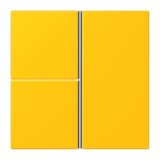 Jung Tastensatz 3fach, F40, Serie LS, le jaune vif LC403TSA263