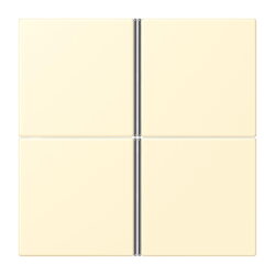 Jung Tastensatz 4fach, F40, Serie LS, blanc LC404TSA201