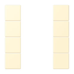 Jung Tastensatz 4fach, F50, Serie LS, blanc LC504TSA201